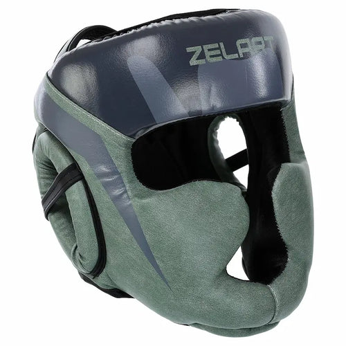 Boxhelm Zelart AO-1197 Grün – čelný pohľad