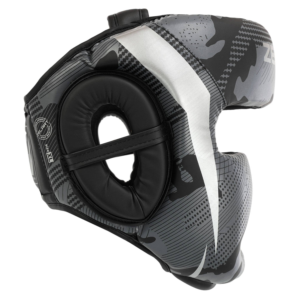 Boxing headgear ZeArt AO-2530 gray