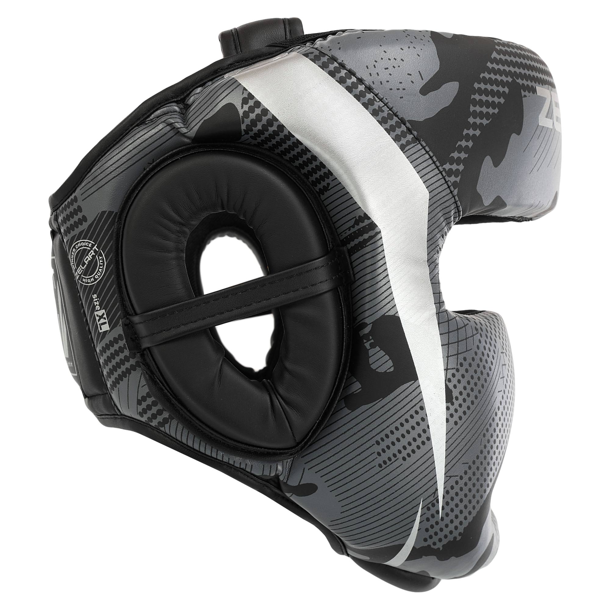 Boxing headgear ZeArt AO-2530 gray