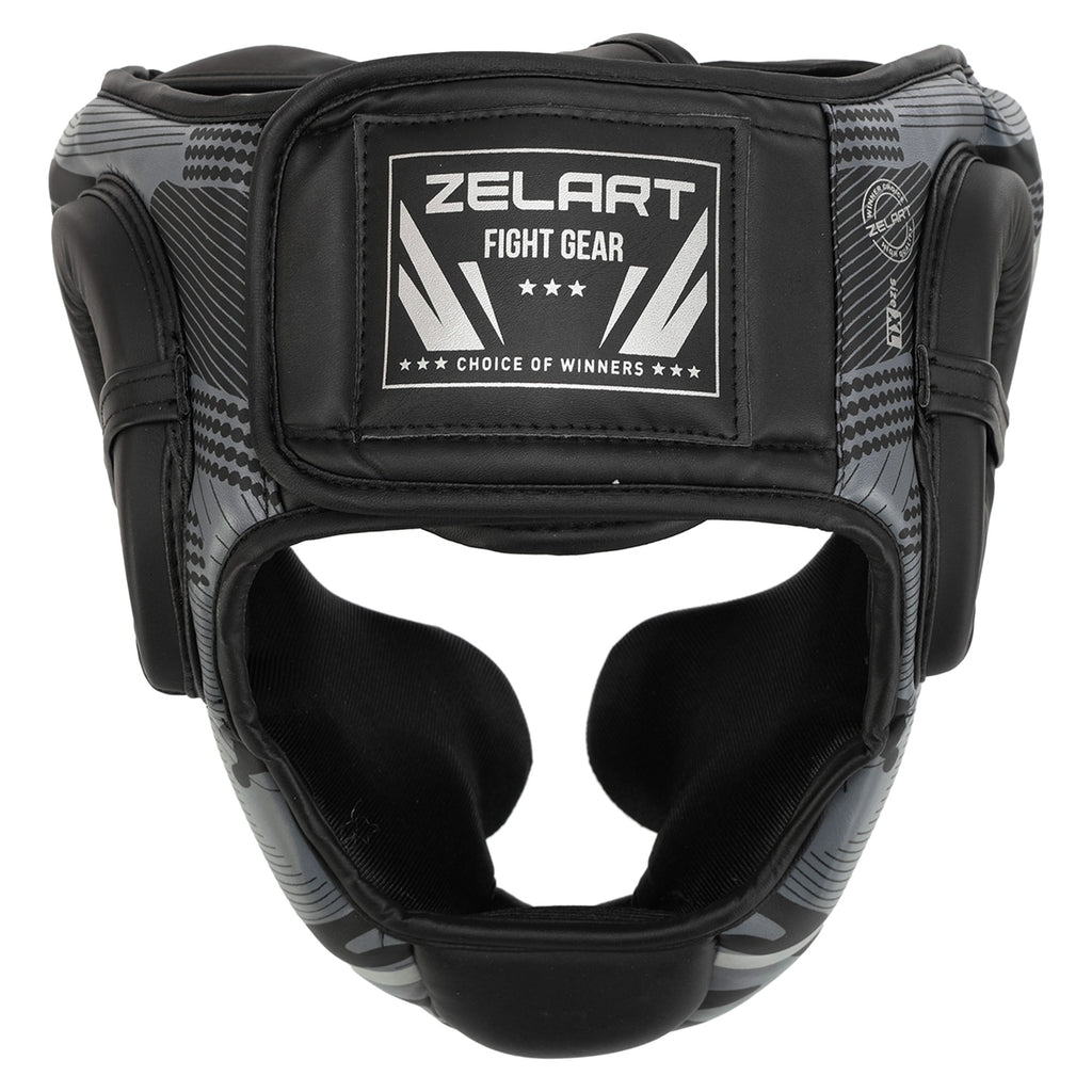 Boxing headgear ZeArt AO-2530 gray