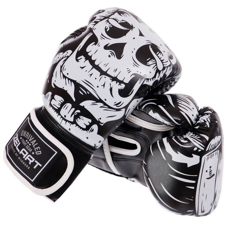 Boxerské rukavice ZeArt AO-5493 Skull čierna