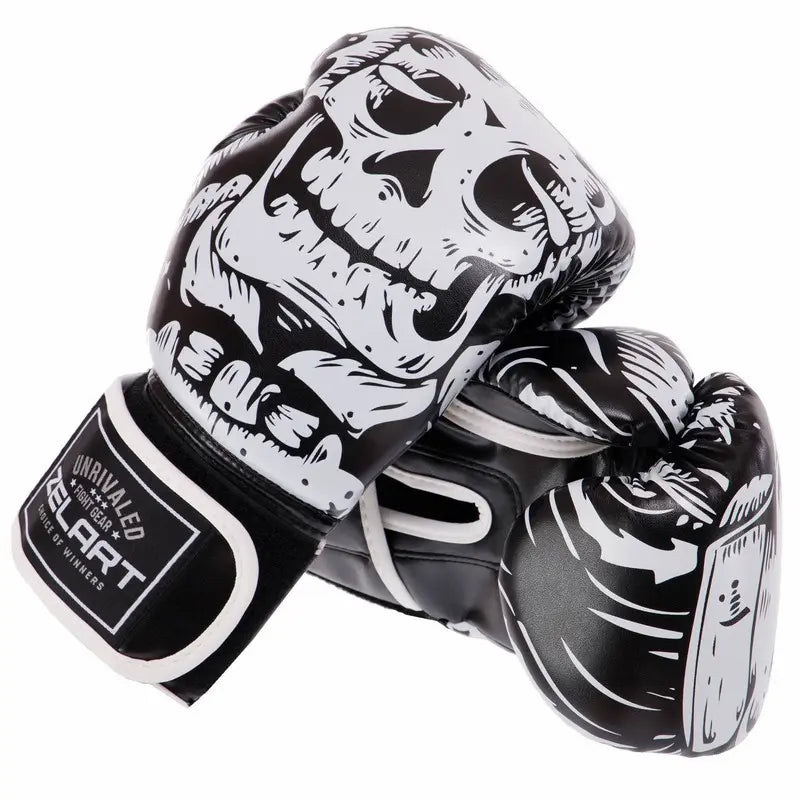 Boxhandschuhe Zelart AO-5493 Skull Schwarz