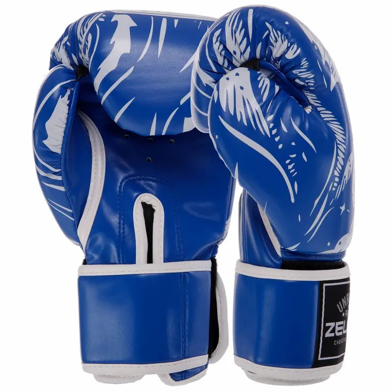 Boxhandschuhe Zelart AO-5493 Skull Blau (8-12 oz)