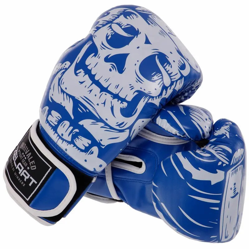 Boxhandschuhe Zelart AO-5493 Skull Blau (8-12 oz)