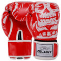 Boxhandschuhe Zelart AO-5493 Skull Rot (8-12 oz)