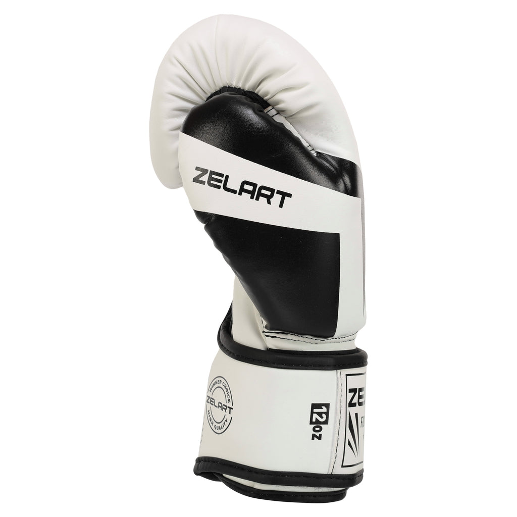 Boxerské rukavice Zelart AO-5698 biela (6-14 oz)