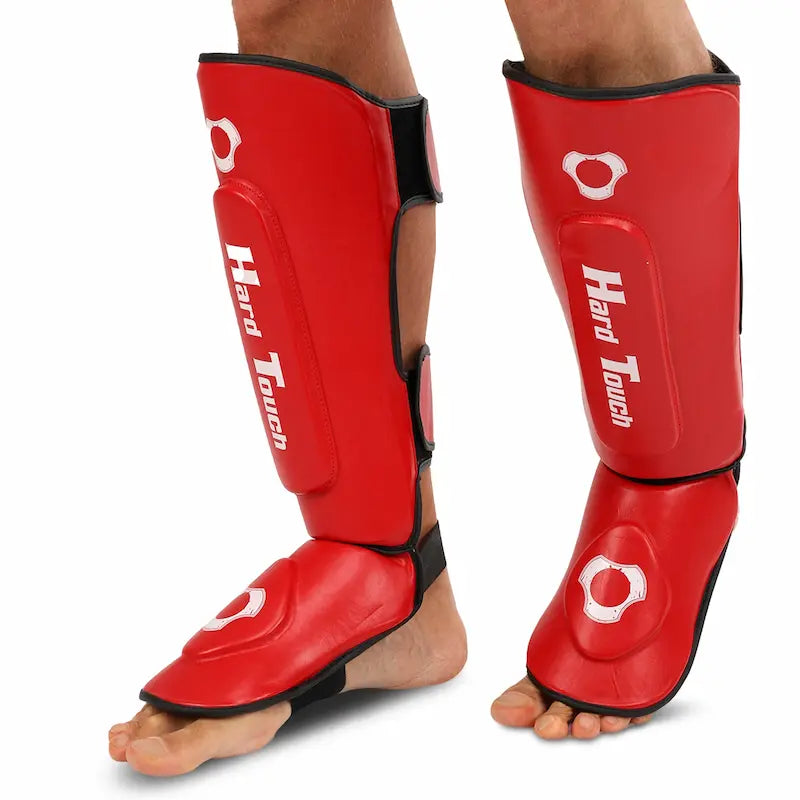 Beinschoner Hard Touch AO-7380 Rot Muay Thai