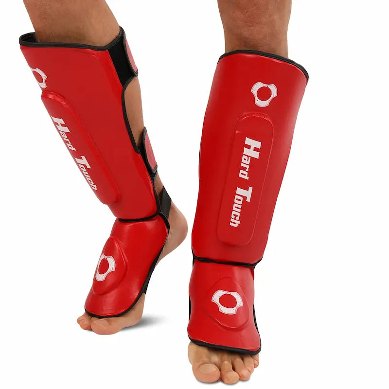 Beinschoner Hard Touch AO-7380 Rot Muay Thai
