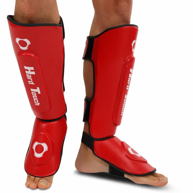 Beinschoner Hard Touch AO-7380 Rot Muay Thai