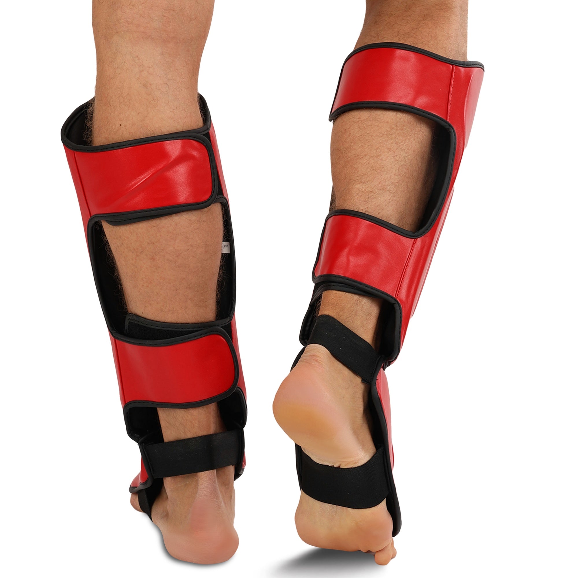 Beinschützer Hard Touch AO-7380 rot Muay Thai