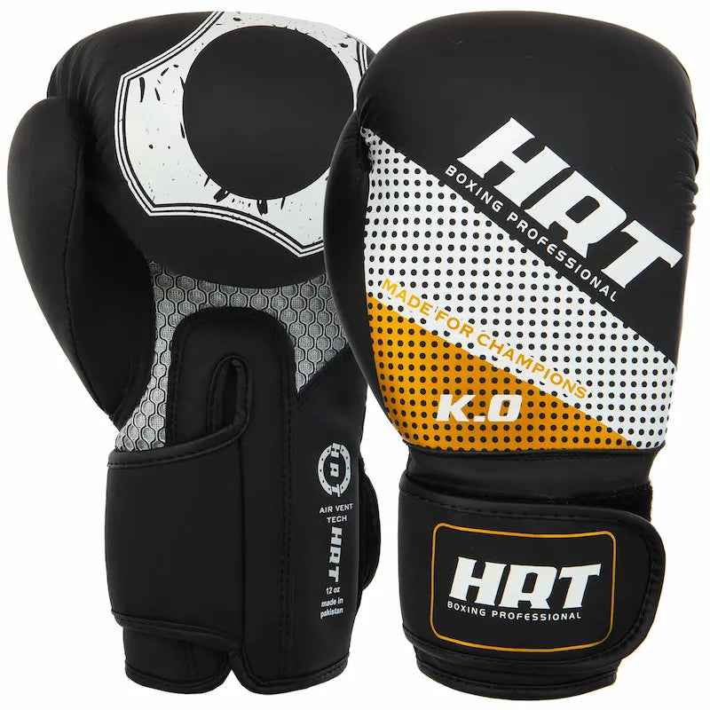 Boxhandschuhe Hard Touch AO-8469 Schwarz-Gelb