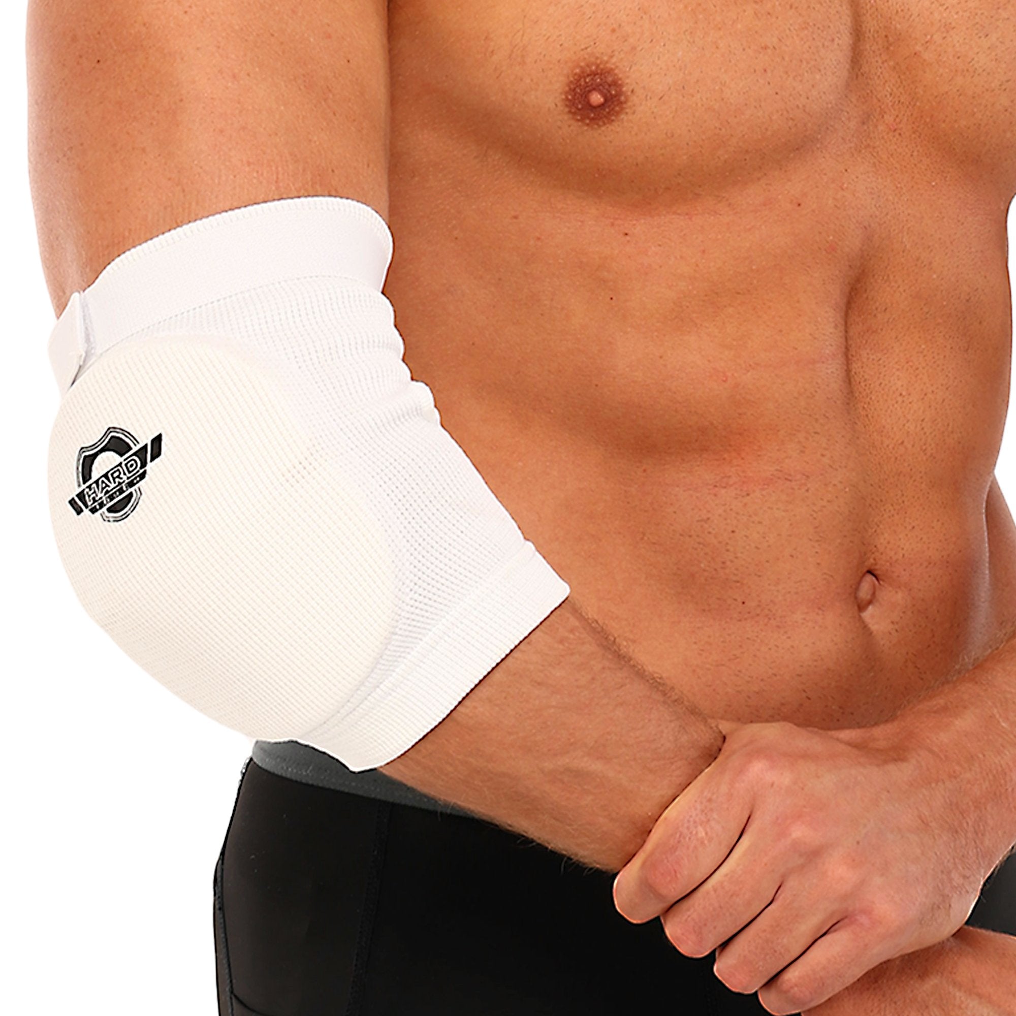 Ellbogen schoner Muay Thai MMA Hard Touch BO-8896 weiß