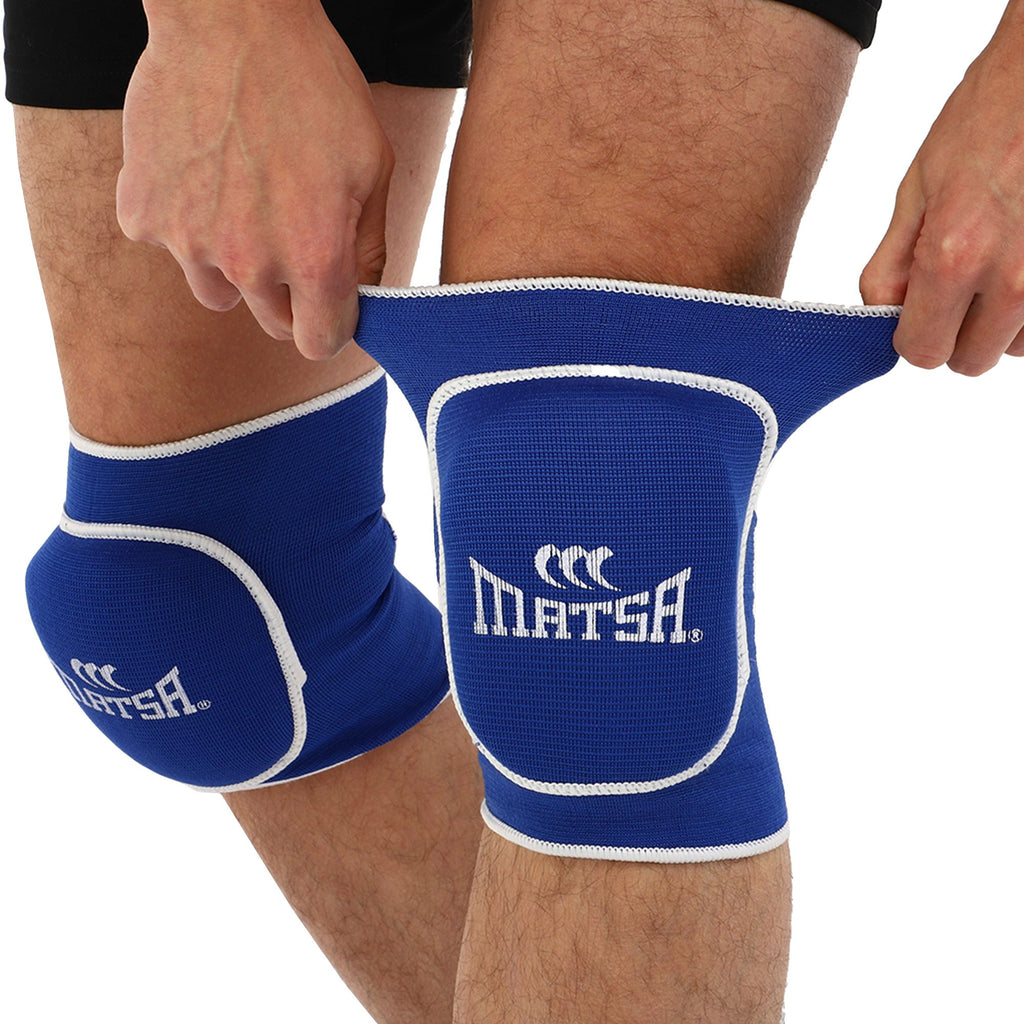 Knee pads MMA, Thaiboxing, Kickboxing Matsa LA-7754 blue