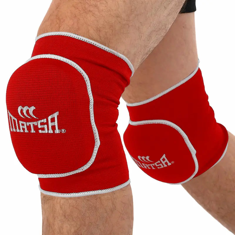 Knee guards MMA, Thaibox, Kickbox Matsa LA-7754 red